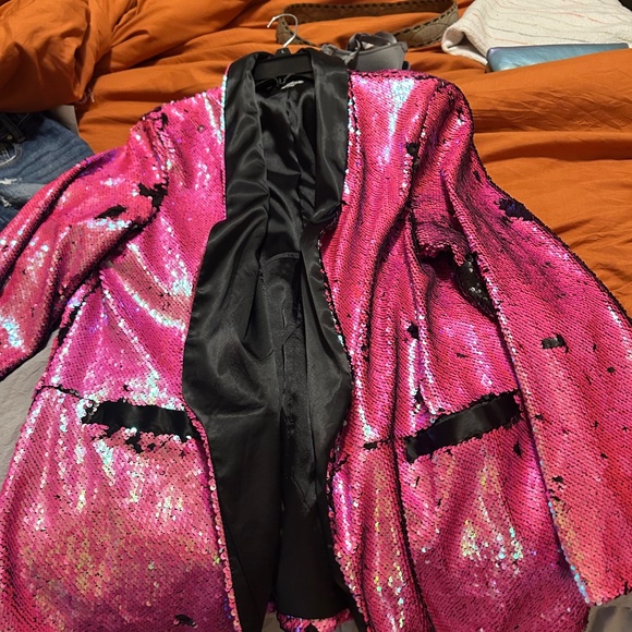 Pink sequin blazer - Picture 2 of 3
